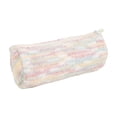 thumbnail image 2 of Hyknon Pencil Pouch Bag, Soft Gradient Rainbow Knitted Pencil Case, Large Capacity Cozy Striped Fabric Zipper Pen Pouch, Portable Lightweight Aesthetic Makeup Bag for Daily Daily Campus Office, Pink, 2 of 4
