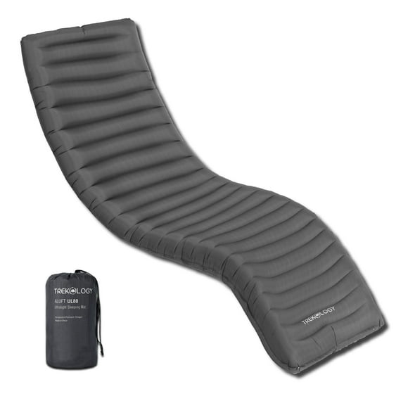 TREKOLOGY UL80 Colchoneta inflable ultraligera para dormir para acampar