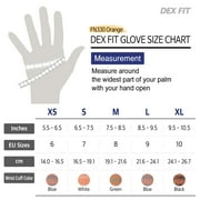 DEXFIT FN330 Orange Multipurpose Nitrile Coated Work Gloves (Firm Grip, Durable, Large) - 3 Pairs