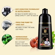 Hair Color Shampoo,Hair Dye Shampoo Coconut Oil Essence Moisturizing 500ml (Coffee)