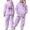 Light Purple, variant on Piomll Girls Outfit Sets Casual Tracksuit With Bow Print Design Hoodie Joggers Athletic Clothes