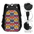 thumbnail image 3 of Easygdp Fox Face Mochila para Laptop de Viaje con Puerto USB, Mochila para Laptop con Puerto de Carga USB para Mujeres y Hombres, 3 of 7