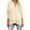 Beige, variant on Women's Plus-Size Oversized Collared Long-Sleeve Shirt - Flowy Breathable Casual & Vacation Wear
