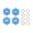 Dark Blue, variant on RC Hex Adapter, 4pcs Wheel Hex Hub Drive Adapter For 1/10 RC Cars Dark Blue