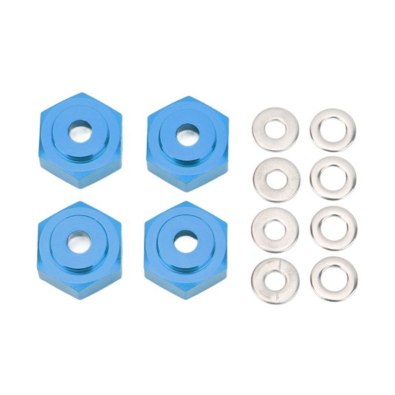 RC Hex Adapter, 4pcs Wheel Hex Hub Drive Adapter For 1/10 RC Cars Dark Blue