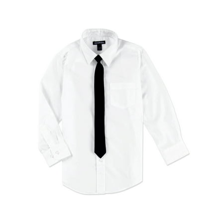 George Packaged Dress Shirt with Black Tie (Little Boys & Big