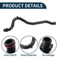 thumbnail image 4 of Manguera del radiador Unique Bargains Manguera de calefacción Manguera de salida del radiador para Porsche Cayenne 2011-2018 No. 95810646500 Tubo de refrigerante de plástico negro 1 Pc, 4 of 6