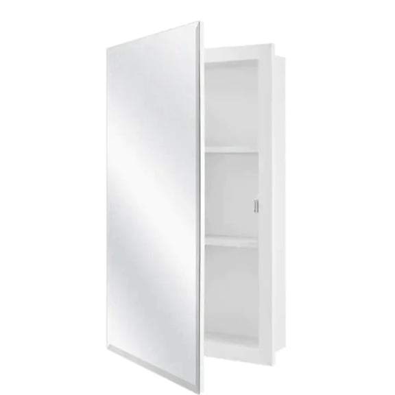 Glacier Bay White Medicine Cabinet W/ Mirror