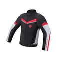 thumbnail image 3 of Chaqueta de motociclista con almohadillas reflectantes para verano Negro Blanco XXXL, 3 of 9