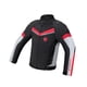 thumbnail image 3 of Chaqueta de motociclista con almohadillas reflectantes para verano Negro Blanco XXXL, 3 of 9