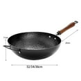 thumbnail image 2 of Uncoated pan made of pure iron, iron pan forged for kitchen, non-stick cooking experience, hand-forged for stirring, frying & grilling, 2 of 7