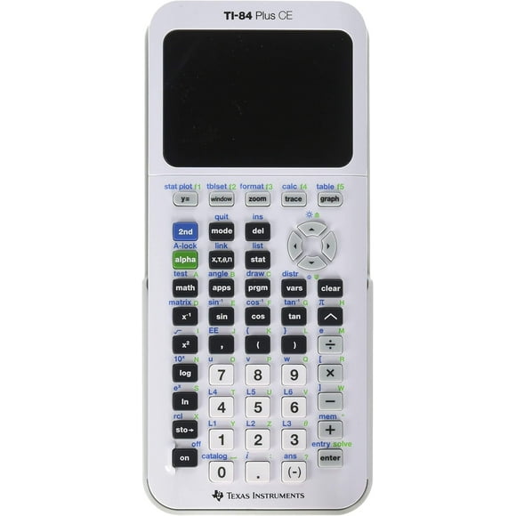 Calculadora gráfica Texas Instruments TI-84 Plus CE, color blanco