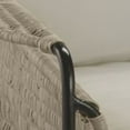 thumbnail image 3 of Jamie Young Co Palermo Rattan & Steel Lounge Chair in Natural/Black/Off White, 3 of 6