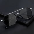 thumbnail image 2 of Double beam retro Kro new sunglasses For men with while UV driving, 2 of 8