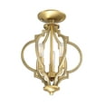 thumbnail image 2 of Trade Winds Lighting 3-Light Ceiling Light In Natural Brass, 2 of 6