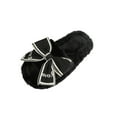 thumbnail image 2 of Taylonsss Women's Open-Toe Bow Flat Slippers with Furry Lining for Fall and Winter Comfortable Causal Casual Sandals for Home and Outdoor Wear, 2 of 8