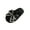 Black, variant on Brown Women'S Slippers Sandals Open Toe Bow Design, Platform Flat Comfortable Plush Furry, Non-Slip Indoor Outdoor Warm Cozy House Shoes Fall Winter, Size 38 Eu/24 Cm