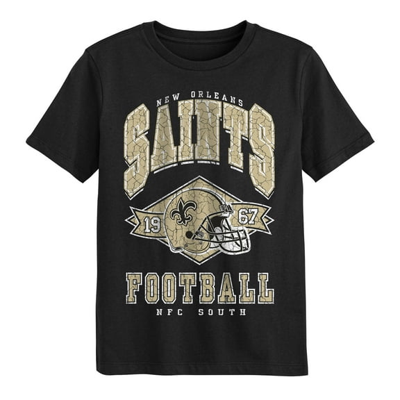 Preschool Outerstuff Black New Orleans Saints Kick Off T-Shirt