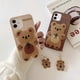 thumbnail image 1 of Phone Case, 3D Cute Bowknot Bear Design Soft Silicone Shockproof Bumper All-Round Protective Phone Cover Compatible for iPhone 11 (White), 1 of 4