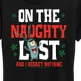 thumbnail image 3 of SpongeBob SquarePants - Plankton Naughty List - Women's Lightweight French Terry Pullover, 3 of 6