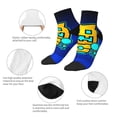 thumbnail image 5 of Lsque Geometry Dash Printed Crew Socks, Moisture-Wicking Socks, Athletic Socks for Men Breathable Cushion Socks Casual Sport Socks for Running Traveling, 5 of 6
