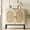 Natural/Black, variant on Soonbuy Rattan Accent Cabinet Sideboard, with Doors and Shelves, Natural