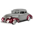 thumbnail image 2 of 1939 Chevrolet Coupe Lowrider Gray and Red Metallic "Get Low" Series 1/24 Diecast Model Car by Motormax, 2 of 3