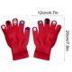 thumbnail image 2 of Guantes de Invierno Tejidos, Adornos de Cristal de Colores Variados, Mitones de Ganchillo de Dedo Completo con Buena Elasticidad para Niñas, Niños, Mujeres, 2 of 7
