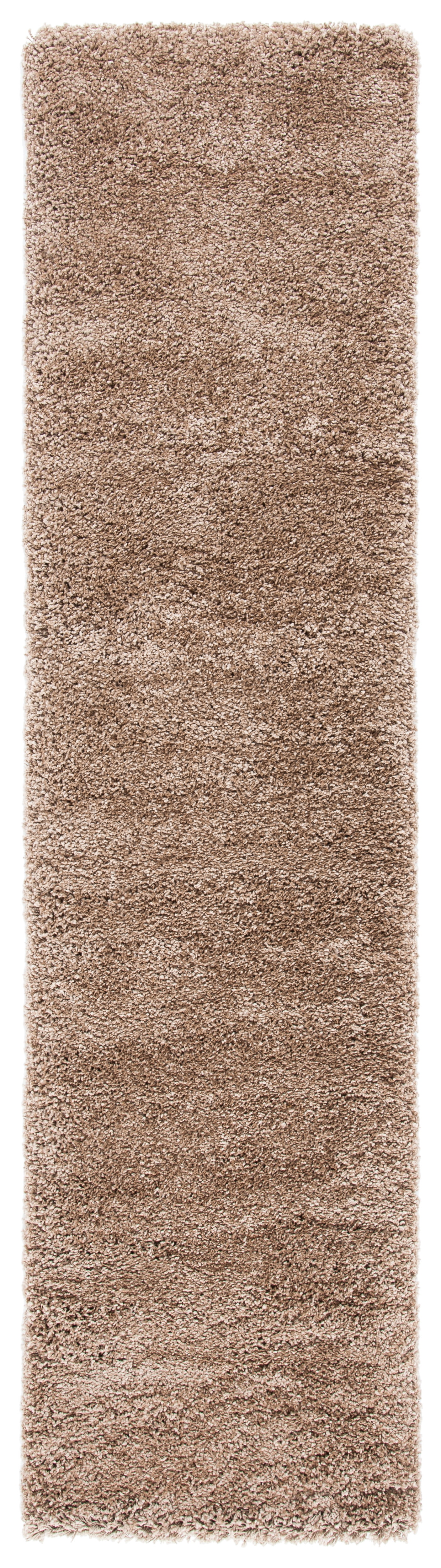 SAFAVIEH Milan Harlow Solid Plush Shag Runner Rug, Dark Beige, 2' x 18' - Modern Design, Dark Beig, Non-Shedding & Easy Cleaning, Ultra Plush Thick Pile, Ideal for Living Room, Bedroom, Entryway