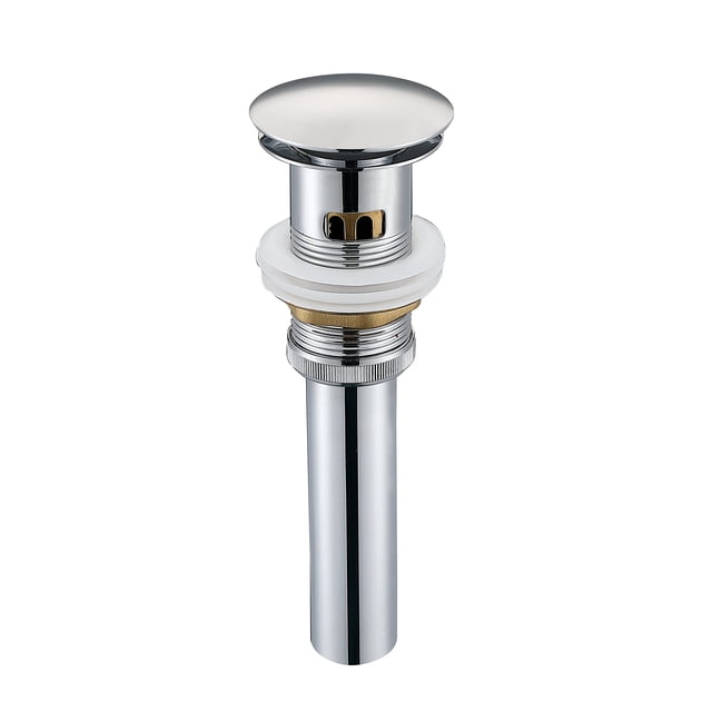Desagüe de Lavabo de Baño RAINJESTON de Acero Inoxidable con Válvula Pop-up Cromada