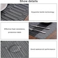 thumbnail image 3 of Manteles individuales y posavasos de vinilo, lavables, resistentes al calor, antideslizantes, material de primera calidad para uso en interiores y exteriores, juego de comedor resistente al aceite y, 3 of 5