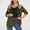 Yellow#9, variant on Homenesgenics Jackets for Women Plus Size Flannel Casual Fleece Plaid Hooded Long-sleeve Button Down Shackets Hooded Thick Sweatshirt Coat Tops Black*Friday/Cyber*Monday Brown L