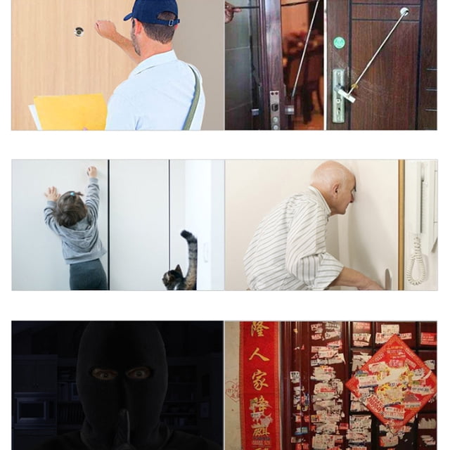 Cámara con mirilla para puerta de vídeo digital lcd de 3,5 pulgadas con lente gran gran para sistemas de seguridad en el HOGAR, fácil de Usar para Familias y Personas Mayores