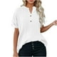 thumbnail image 3 of Tops bonitos para adolescentes,Conjunto de top y pantalón corto de manga corta holgado e informal para mujer, 100 % poliéster, cuello en V, ideal para el hogar, sopatenor, 3 of 9