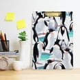 thumbnail image 6 of FMSHPON Watercolor Penguin Group Clipboard Hardboard Wood Nursing Clip Board and Pull for Standard A4 Letter 13x9 inches, 6 of 8