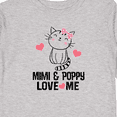 thumbnail image 4 of Inktastic Mimi and Poppy Grandchild Cat Girls Long Sleeve Toddler T-Shirt, 4 of 5