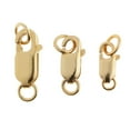thumbnail image 4 of Yunhgft 925 Sterling Silver Lobster Clasp Hook Necklace Bracelet Chain Connector Craft Gold, 4 of 9