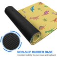 thumbnail image 6 of Long Mouse Pads for Desk,Yellow Dinosaurs Palms Pattern Desk Mats on Top Of Desks, Desk Mouse Pad Extra Large with 3mm Non-Slip Base and Stitched Edge for Gaming,Office,Work,Home 31.5"x11.8", 6 of 6