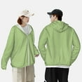 thumbnail image 6 of Sigee Green Gingham Print UPF50+ Men's Sun Protection Hoodie Shirt SPF UV Shirt Long Sleeve Fishing Outdoor Lightweight, S-3XL, 6 of 9