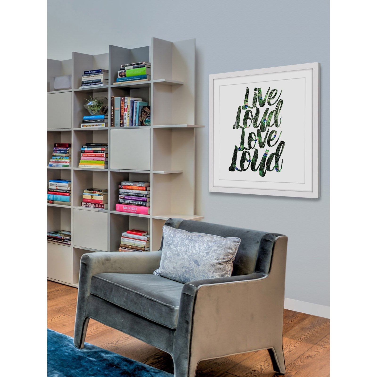 Marmont Hill "Live Loud, Love Loud" by Robin Delean Framed Painting Print