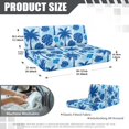 thumbnail image 7 of Uorisanigo RV Dinette Cushion Covers Stretchable Fabric Blue Palm Tree Flowers Camper Dinette Cushion Covers Washable Slipcovers Replacement Seat Covers for RV Camper Car Bench, 7 of 7