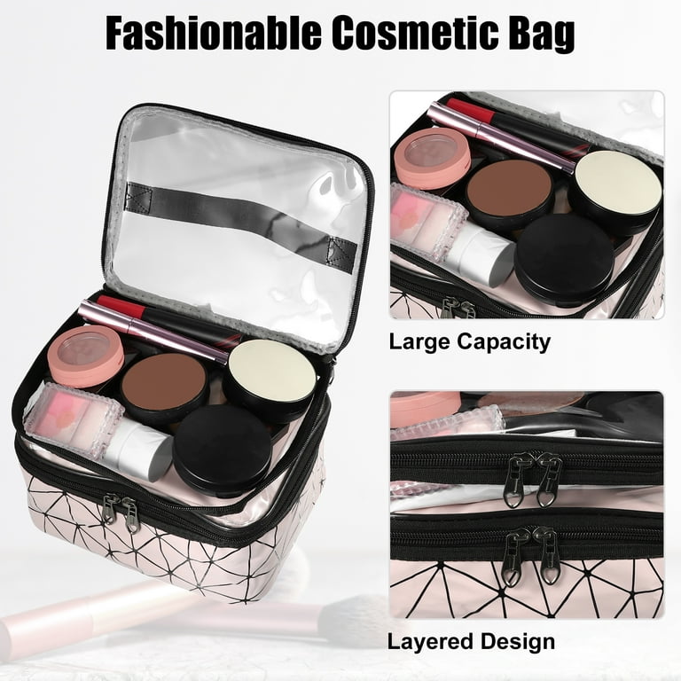 Unique Bargains Makeup Bag Organizer For Cosmetics Makeup Brushes