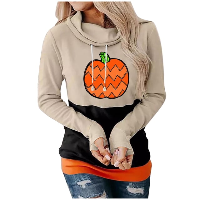 Sudadera con capucha de manga larga con cuello redondo y estampado de moda para mujer Fridja fjkfkj5192