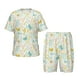 thumbnail image 1 of Balery Funny Chicken Conjunto de Pijama Infantil de Manga Corta con Estampado – Ropa de Dormir de Algodón Suave-Small, 1 of 6