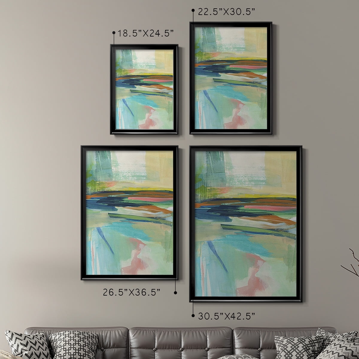 Radiant Horizon II Premium Framed Print, in Gold, Black, or Silver - Ready to Hang