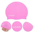 thumbnail image 3 of Unique Bargains 1 Pc Silicone Waterproof Swimming Cap Pink, 3 of 5