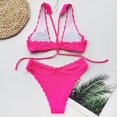thumbnail image 3 of WREESH Lady Women Solid Color Push-Up Padded Bra Bikini Beach Set Swimsuit Swimwear, 3 of 4