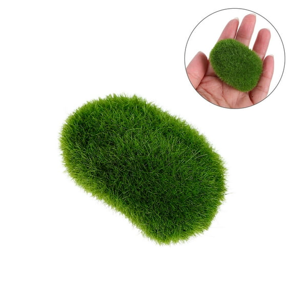 WHAMVOX 20pcs Artificial Moss Rocks Decorative Moss Stones Fake Model For Floral Arrangements Fairy Gardens And Crafting