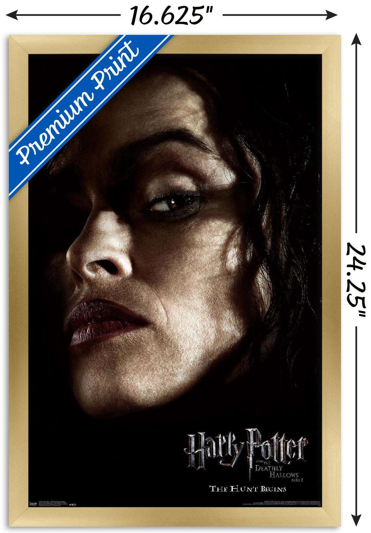 Harry Potter and the Deathly Hallows: Part 1 - Bellatrix One Sheet Wall Poster, 14.725" x 22.375", Framed