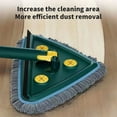 thumbnail image 4 of Rotating Microfiber Sweeping Mop | Stainless Steel Handle | Green | Versatile Home & Outdoor Floor Cleaner | High Absorbency | 1 Piece | Multiple Sizes | 200x28x23cm, 4 of 6